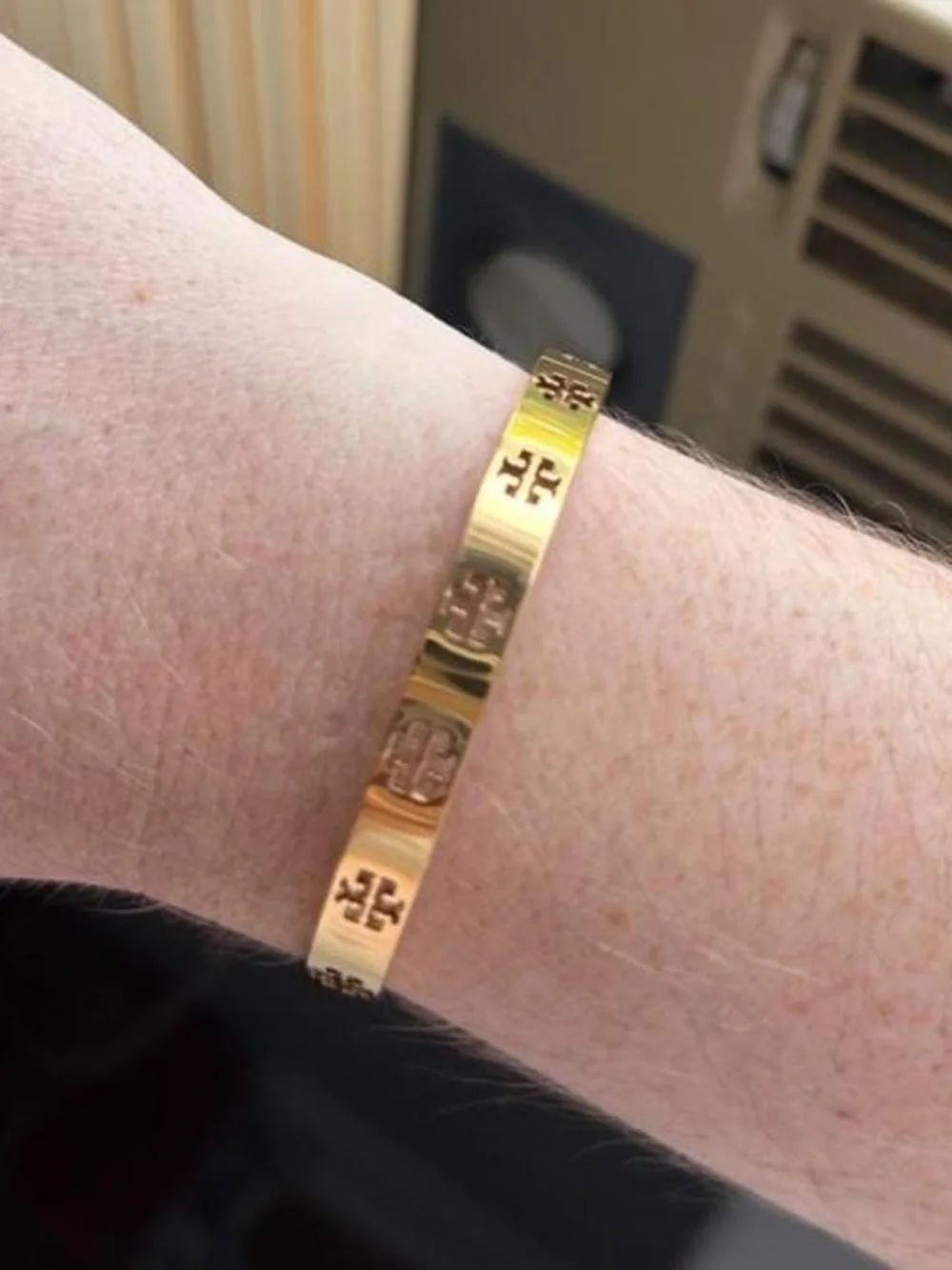 Tory Burch gold cuff bracelet